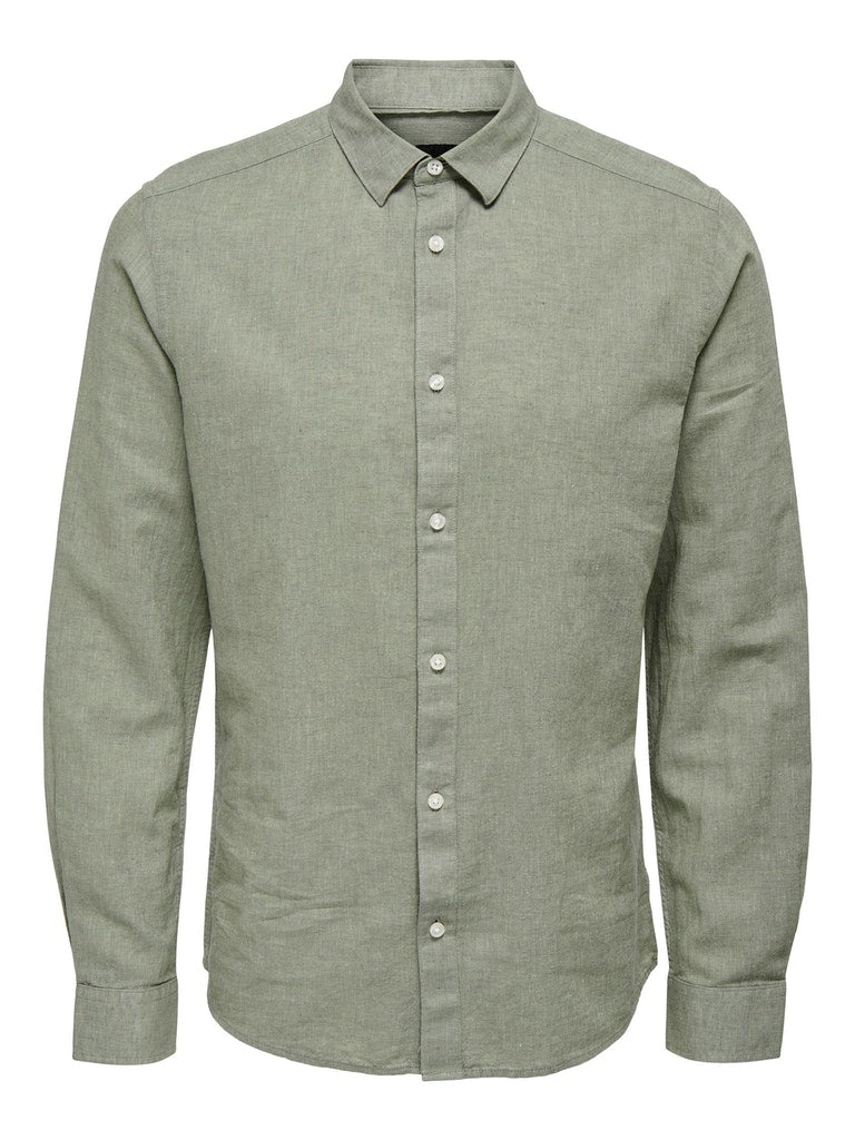 Hemden lange mouw groen ONLY&SONS