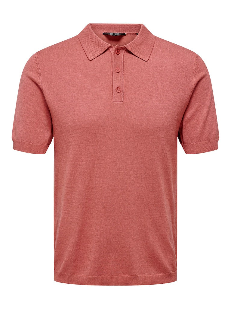 Polo's korte mouw rood ONLY&SONS