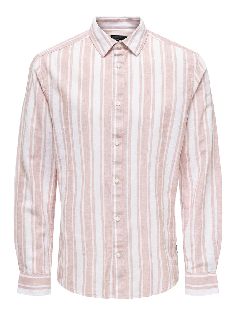 Hemden lange mouw rood ONLY&SONS