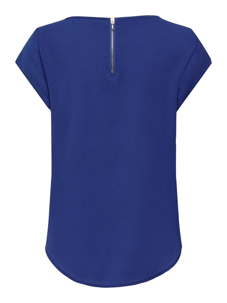 Blouses korte mouw blauw ONLY