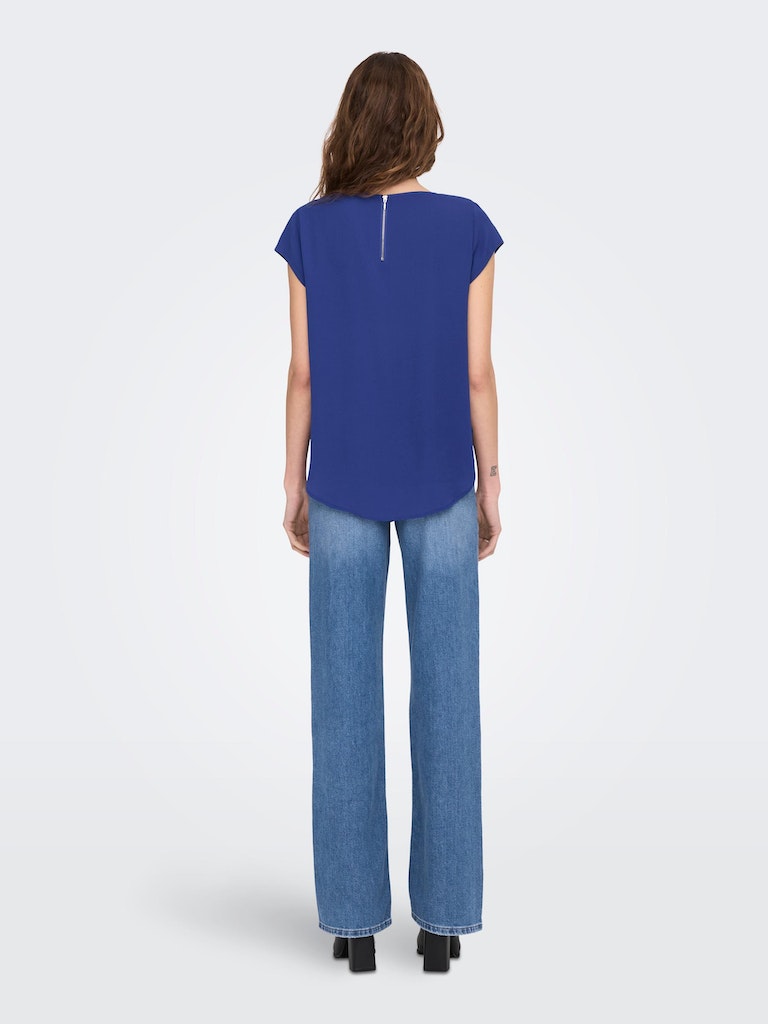 Blouses korte mouw blauw ONLY