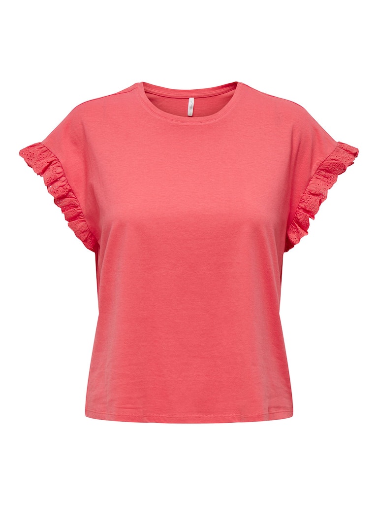 Blouses korte mouw roze ONLY