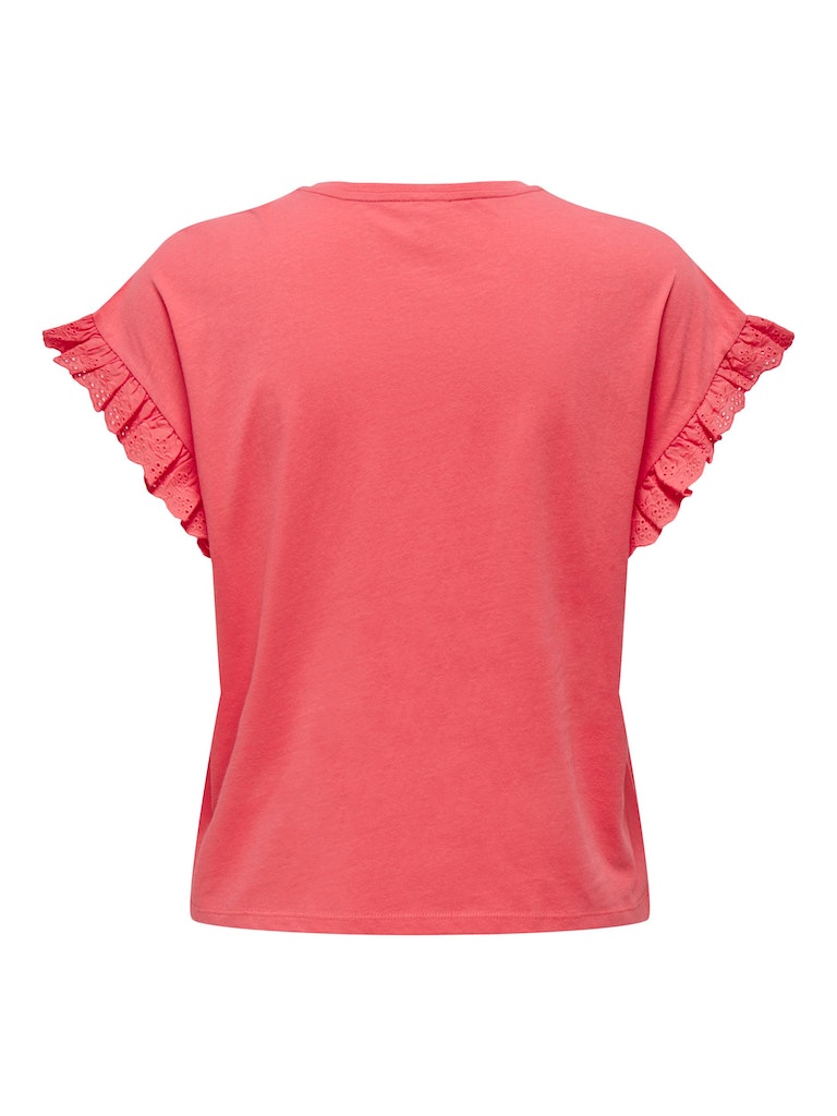 Blouses korte mouw roze ONLY