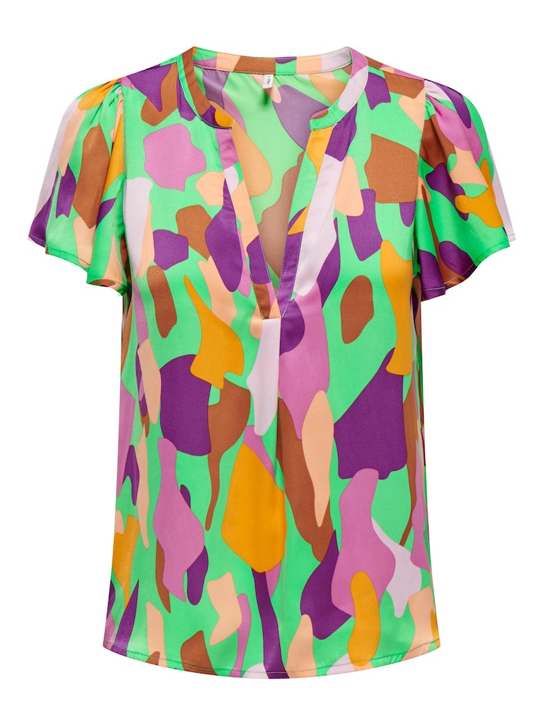 Blouses korte mouw multicolor ONLY