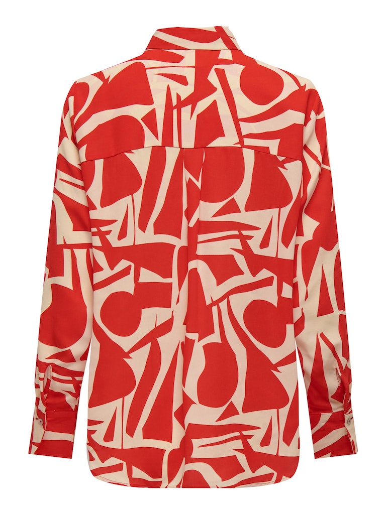 Blouses lange mouw rood ONLY