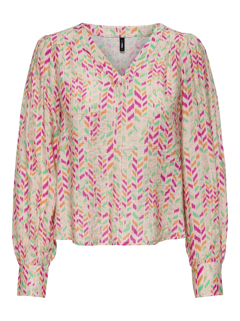 Blouses lange mouw roze ONLY