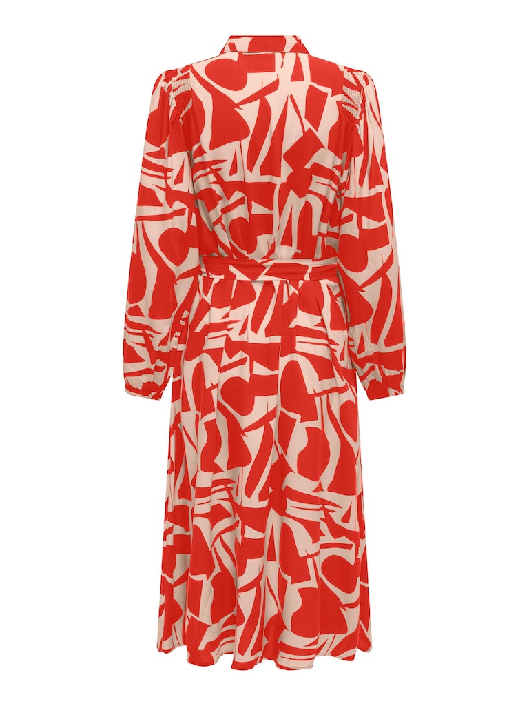 Jurken lange mouw rood ONLY