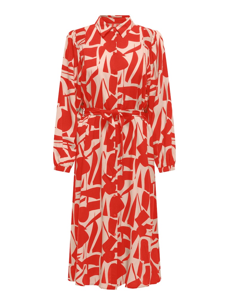 Jurken lange mouw rood ONLY