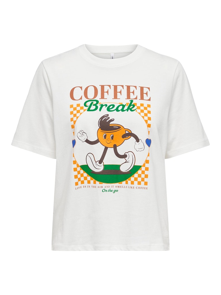 T-shirts korte mouw beige ONLY