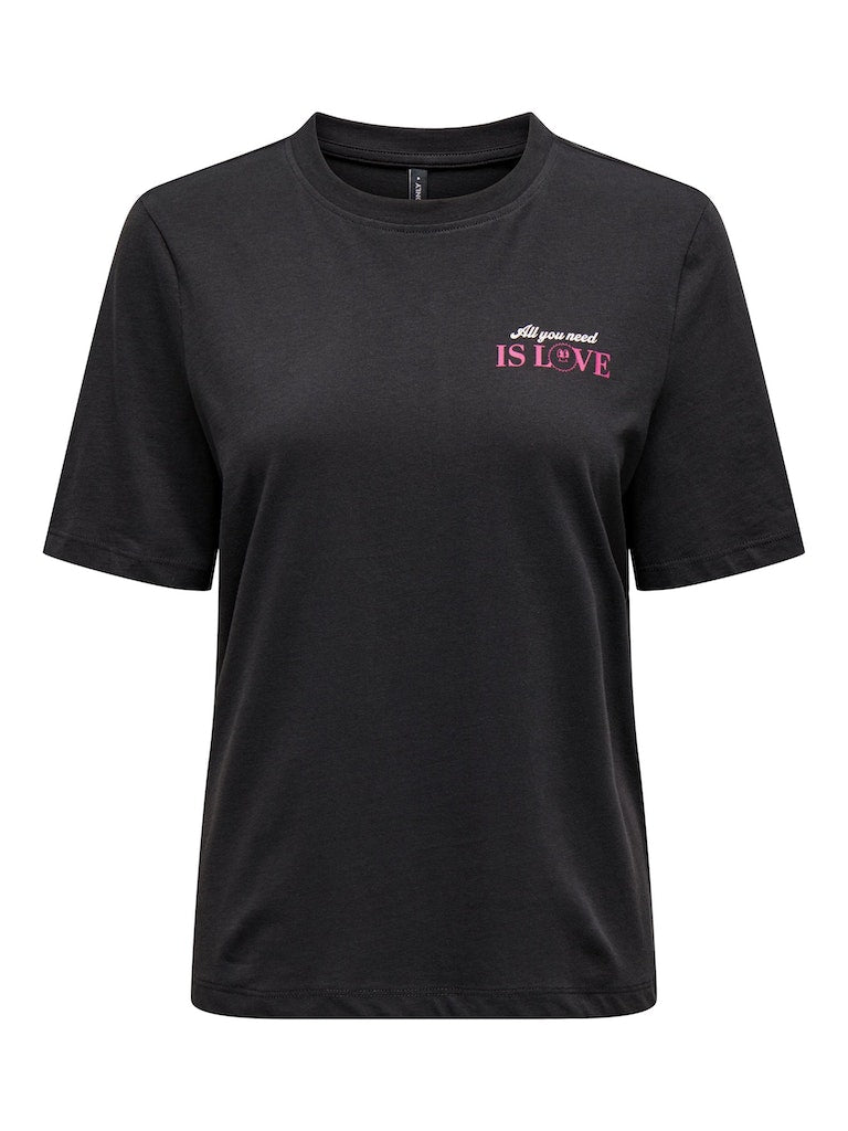 T-shirts korte mouw grijs ONLY