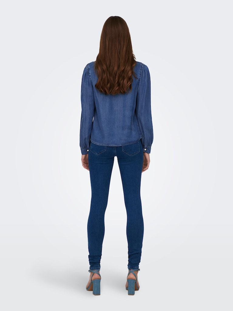 Blouses lange mouw blauw ONLY