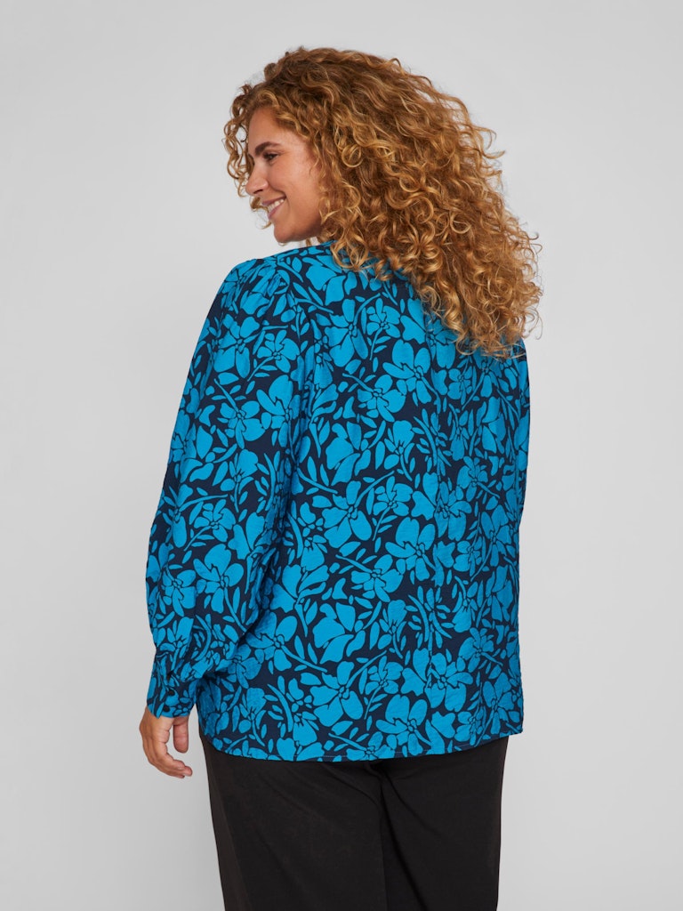 Blouses lange mouw blauw EVOKED VILA