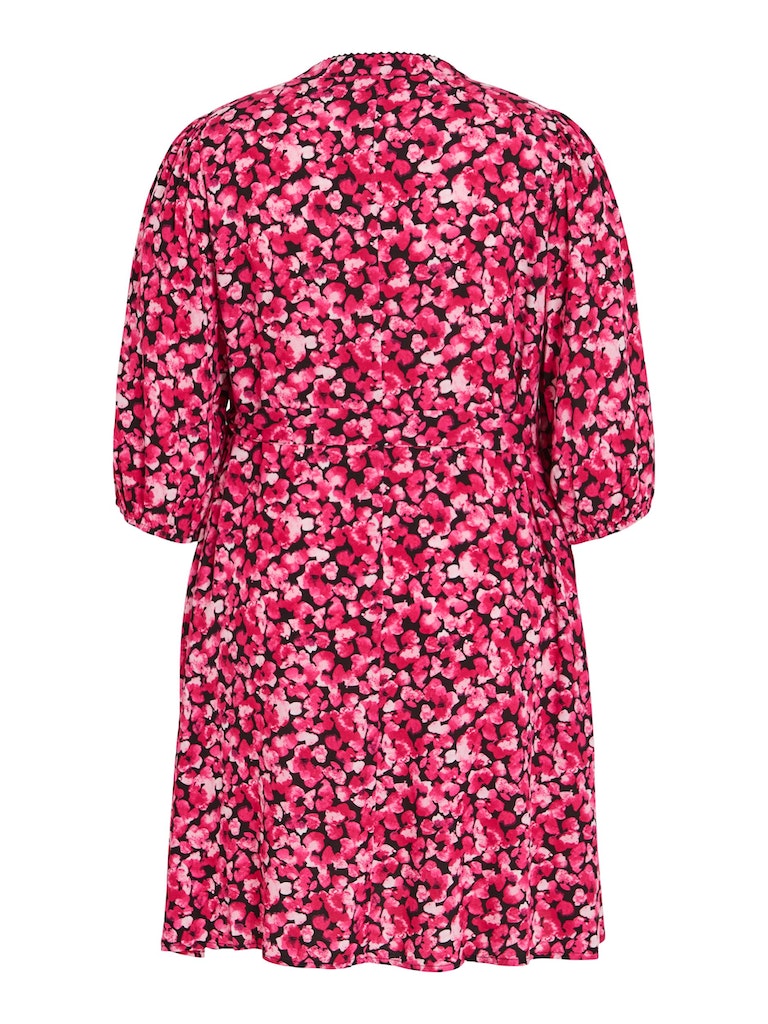 Jurken korte mouw rood EVOKED VILA