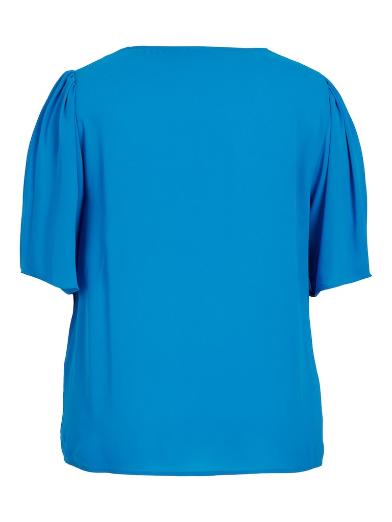 Blouses korte mouw blauw EVOKED VILA
