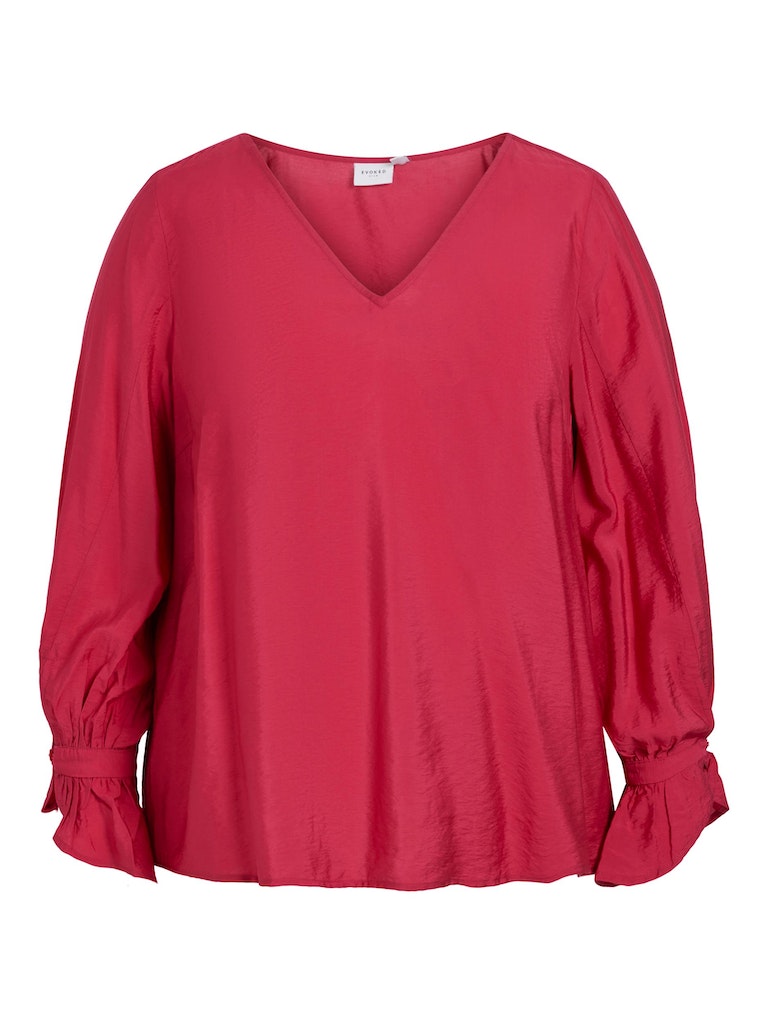 Blouses lange mouw rood EVOKED VILA