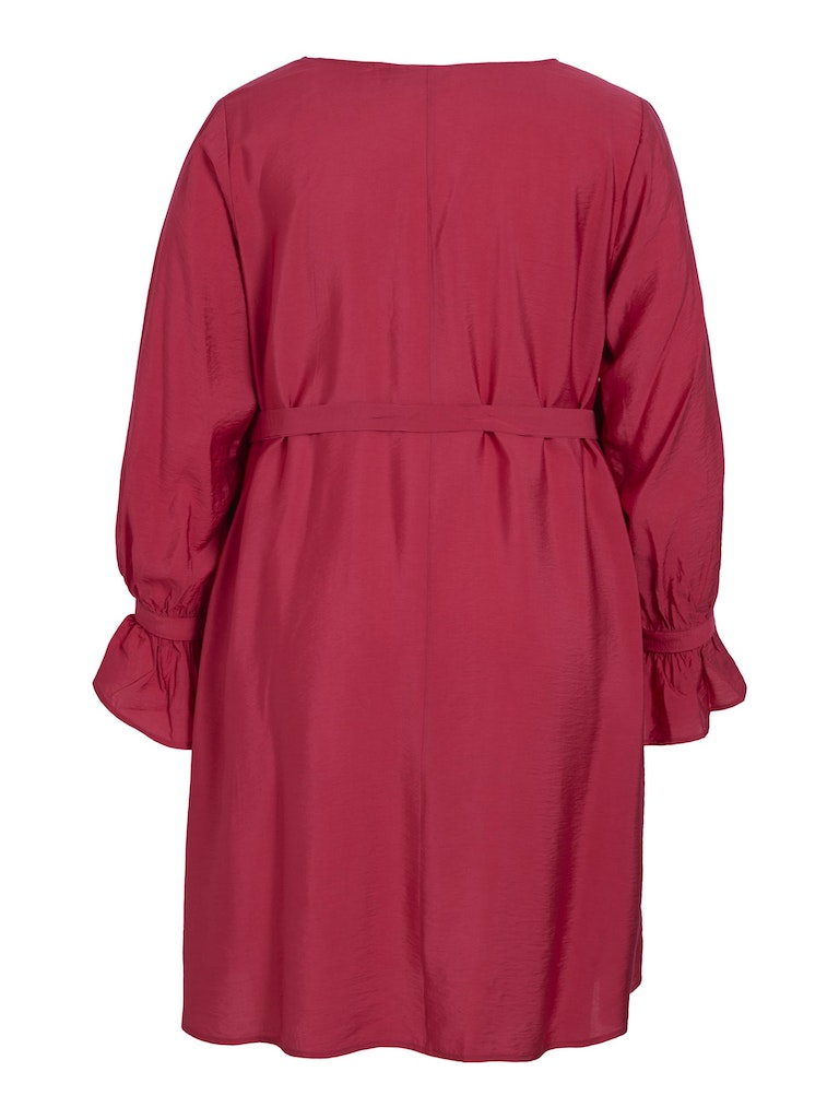 Jurken lange mouw rood EVOKED VILA