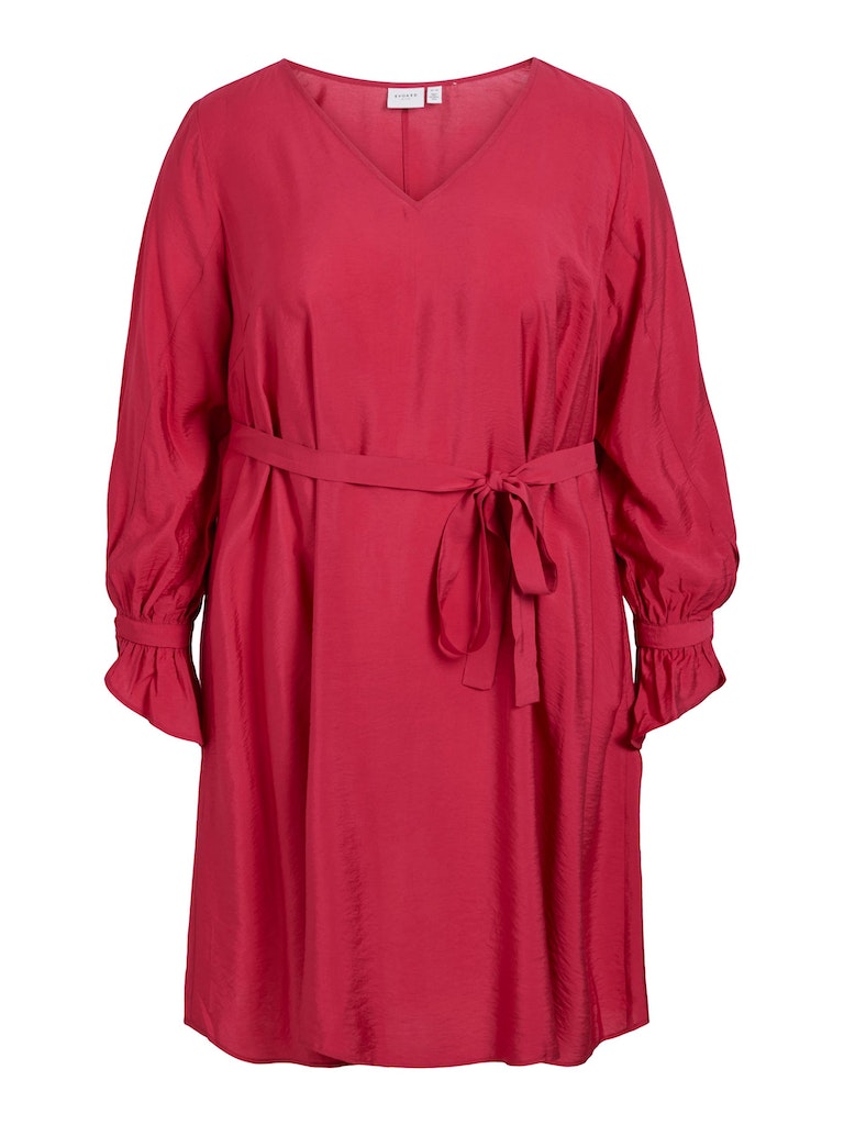 Jurken lange mouw rood EVOKED VILA