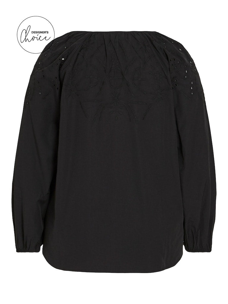 Blouses lange mouw zwart EVOKED VILA