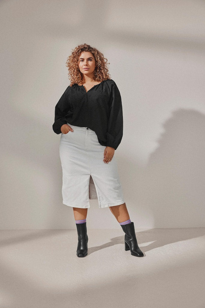 Blouses lange mouw zwart EVOKED VILA