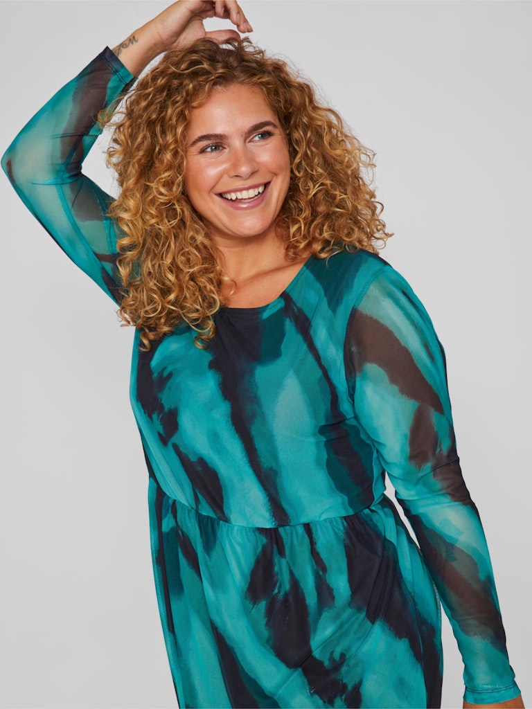 Jurken lange mouw zwart EVOKED VILA