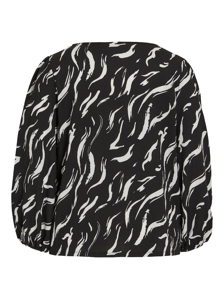 Blouses lange mouw zwart EVOKED VILA