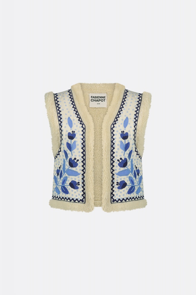 Gilets blauw Fabienne Chapot