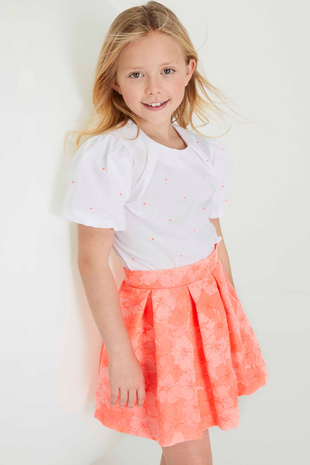 Blouses korte mouw wit Blue Bay