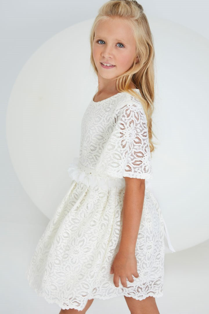 Jurken korte mouw wit Blue Bay