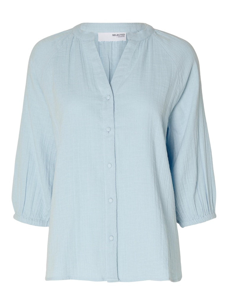 Blouses lange mouw blauw Selected FEMME