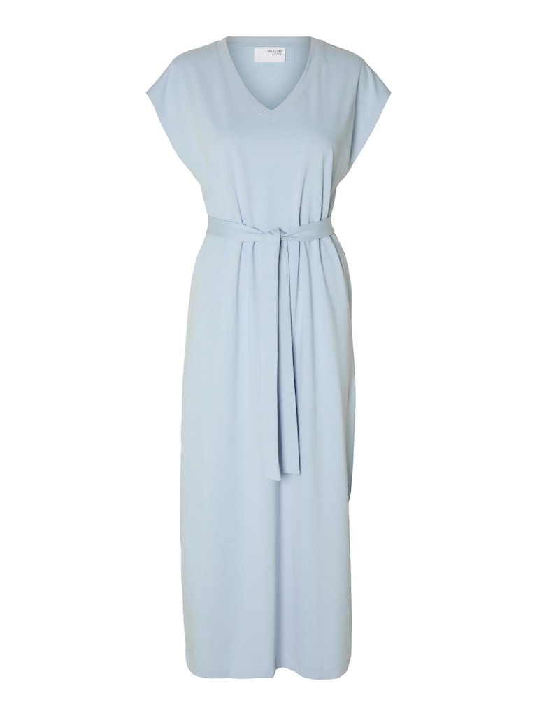 Jurken korte mouw blauw Selected FEMME