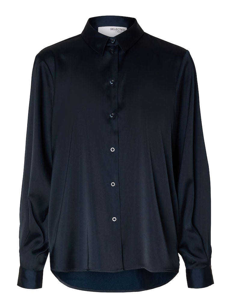 Blouses lange mouw navy Selected FEMME