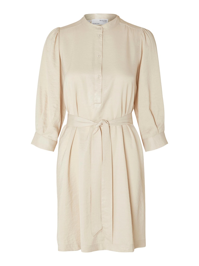 Jurken lange mouw beige Selected FEMME
