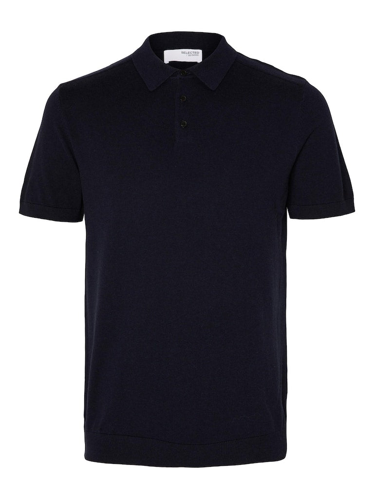 Polo's korte mouw navy Selected HOMME