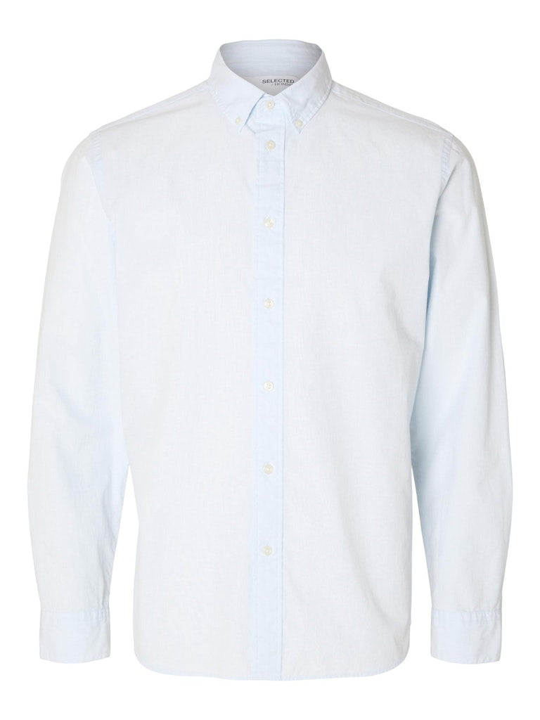 Hemden lange mouw blauw Selected HOMME