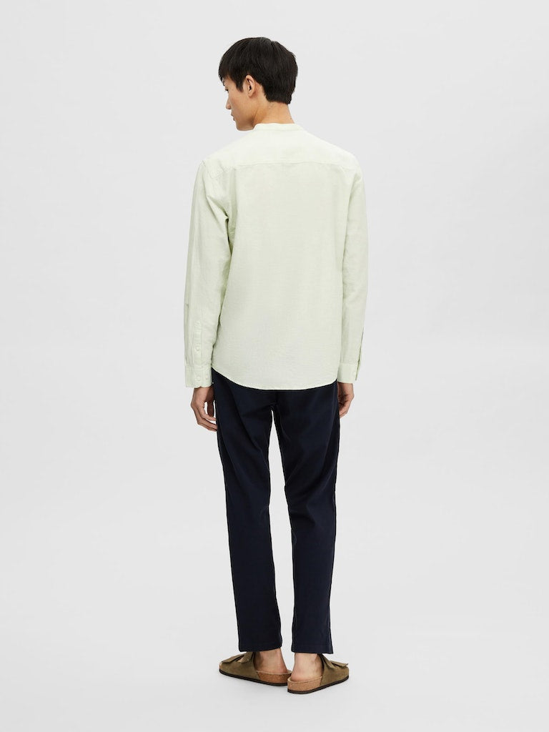 Hemden lange mouw groen Selected HOMME