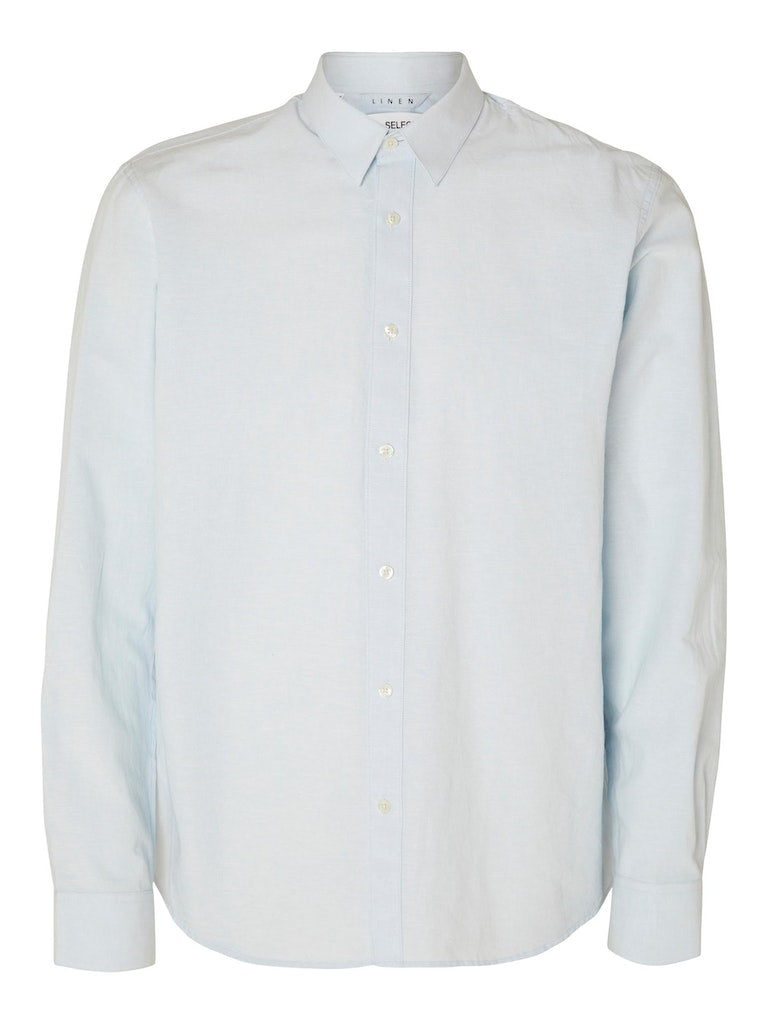 Hemden lange mouw blauw Selected HOMME