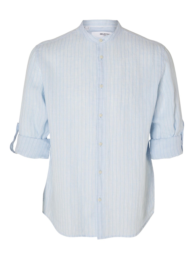 Hemden lange mouw blauw Selected HOMME