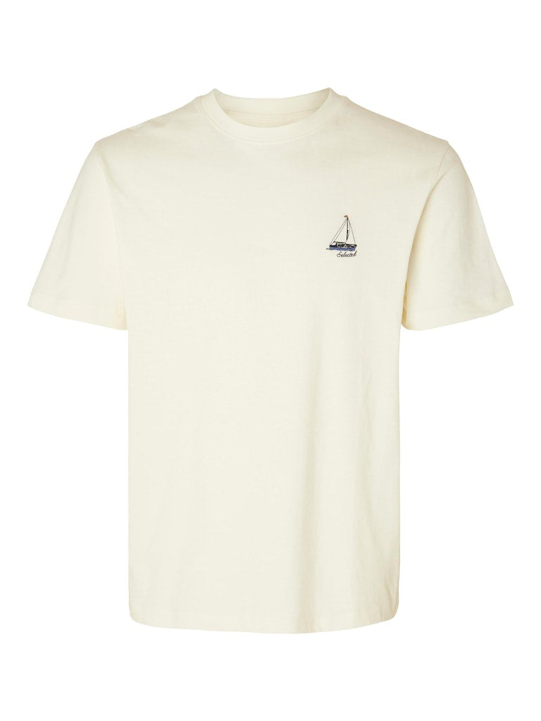 T-shirts korte mouw beige Selected HOMME