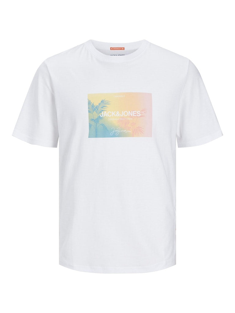 T-shirts korte mouw wit JACK & JONES PLUS