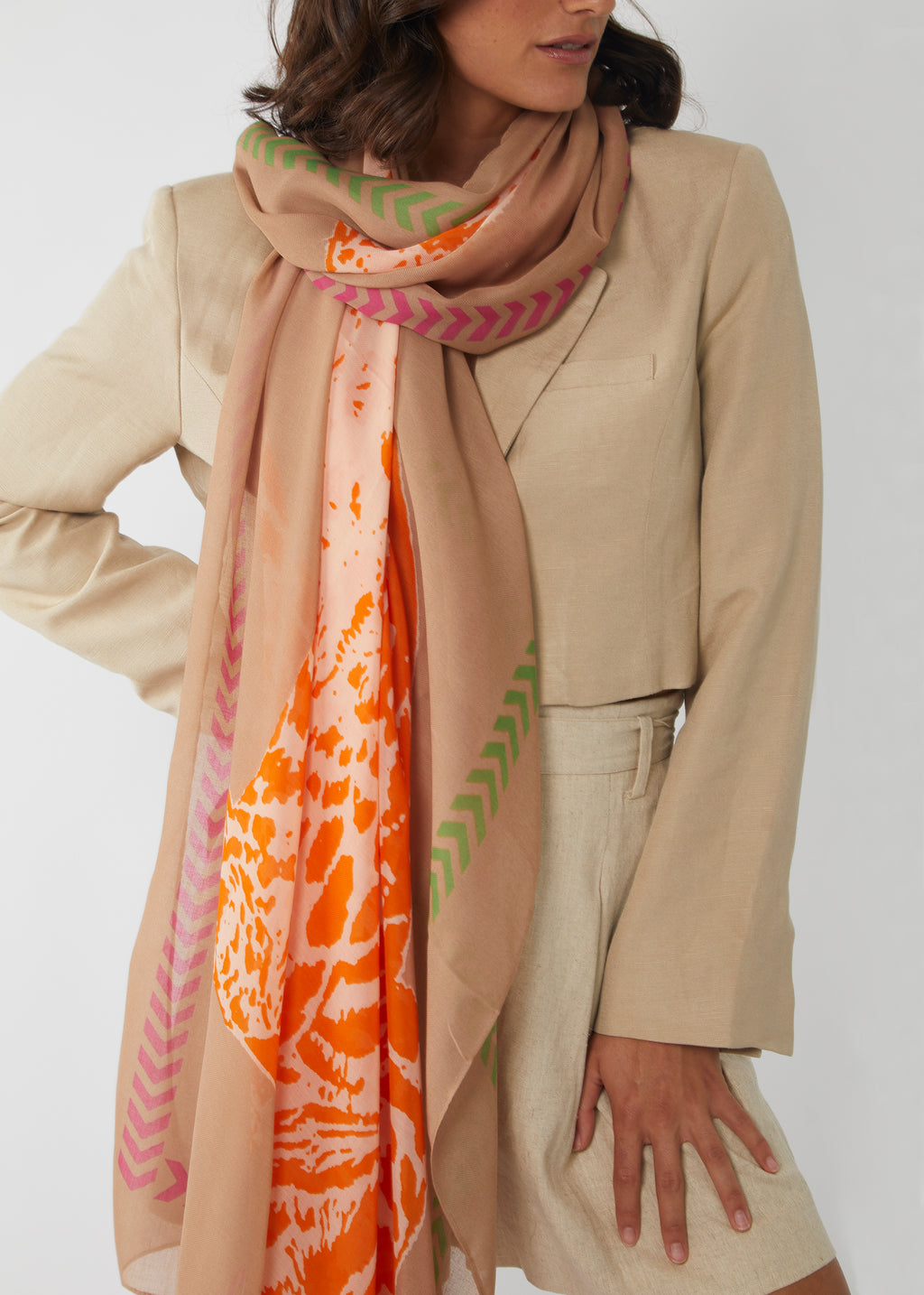 Sjaals beige Codello