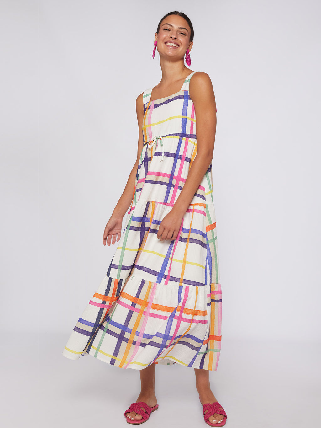 Jurken zonder mouw multicolor Vilagallo