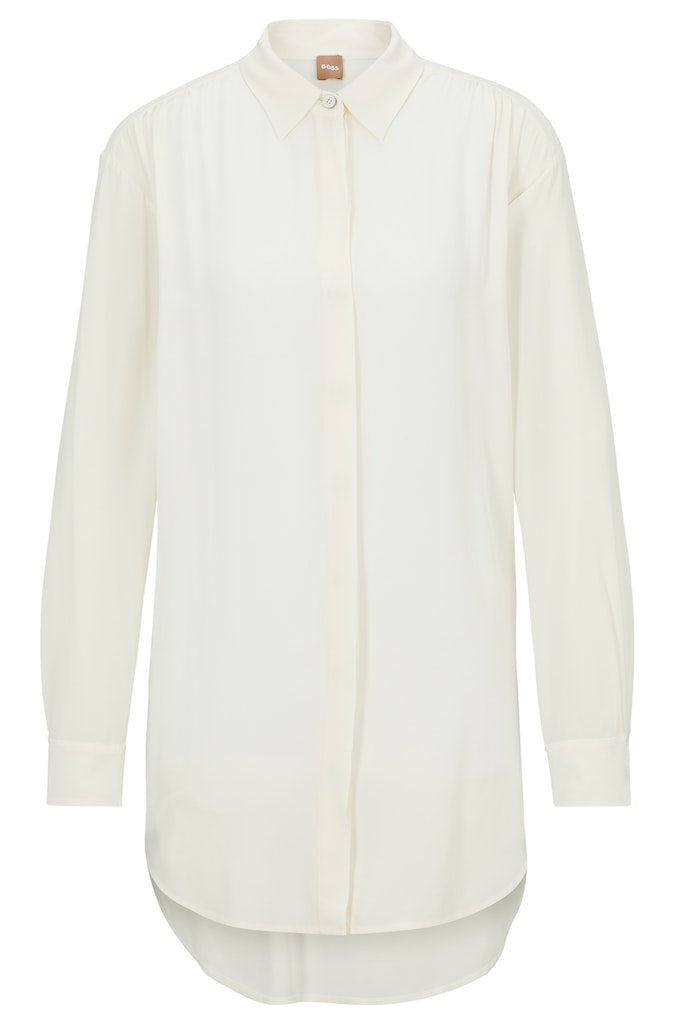 Blouses lange mouw wit Boss Men Black