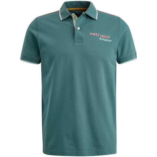Polo's korte mouw blauw PME