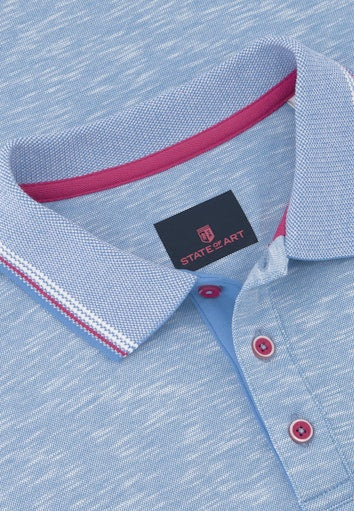 Polo's korte mouw blauw State of Art