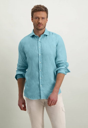 Hemden lange mouw blauw State of Art