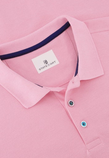 Polo's korte mouw roze State of Art