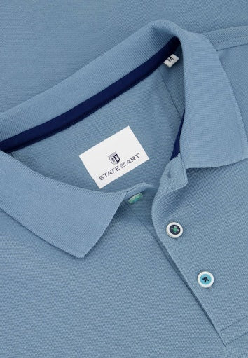 Polo's korte mouw blauw State of Art