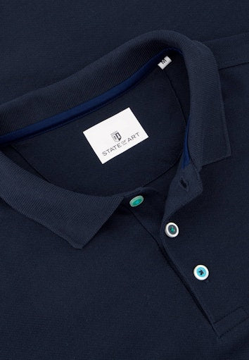 Polo's korte mouw blauw State of Art