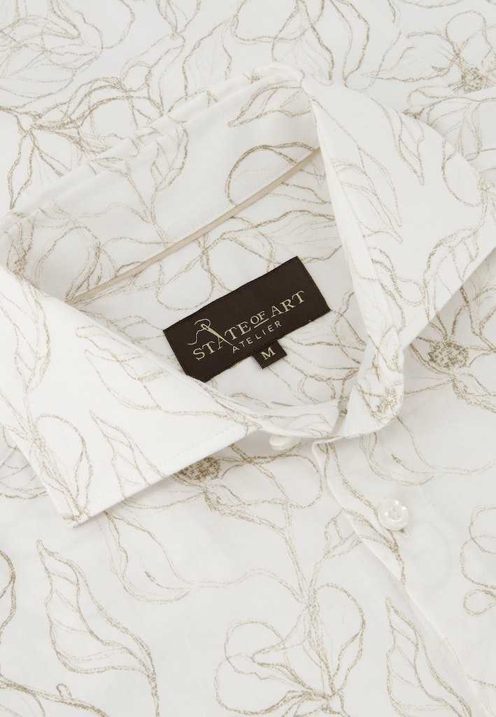 Hemden lange mouw beige State of Art