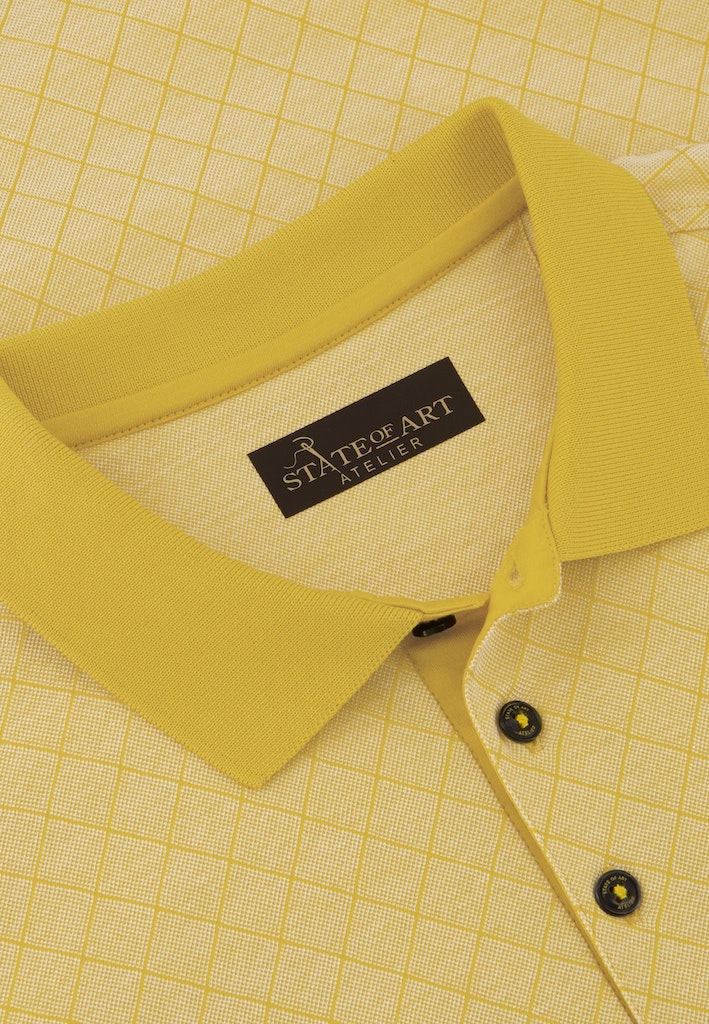 Polo's korte mouw geel State of Art